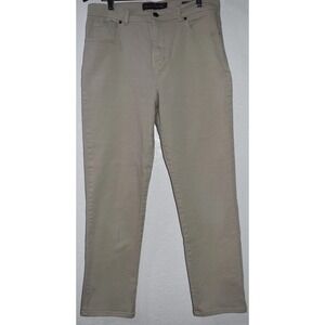 Gloria Vanderbilt Amanda 12 Tan Khaki Jeans Stretch Pants 5-Pocket Comfortable